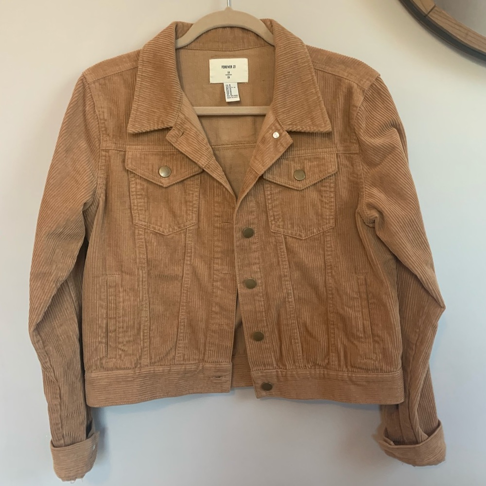 Tan Forever 21 Corduroy Jacket